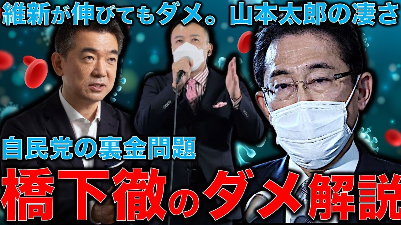 自民党裏金問題で、橋下徹が自分の裏金処理をドヤ顔説明。こうすれば裏金にならない！ってそれは本質的な問題の解決にならない。安冨歩東大教授。一月万